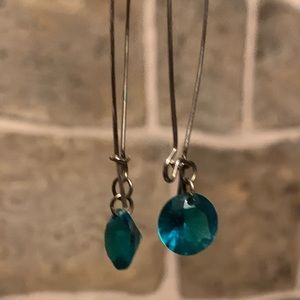 Dangly Turquoise Blue Earrings